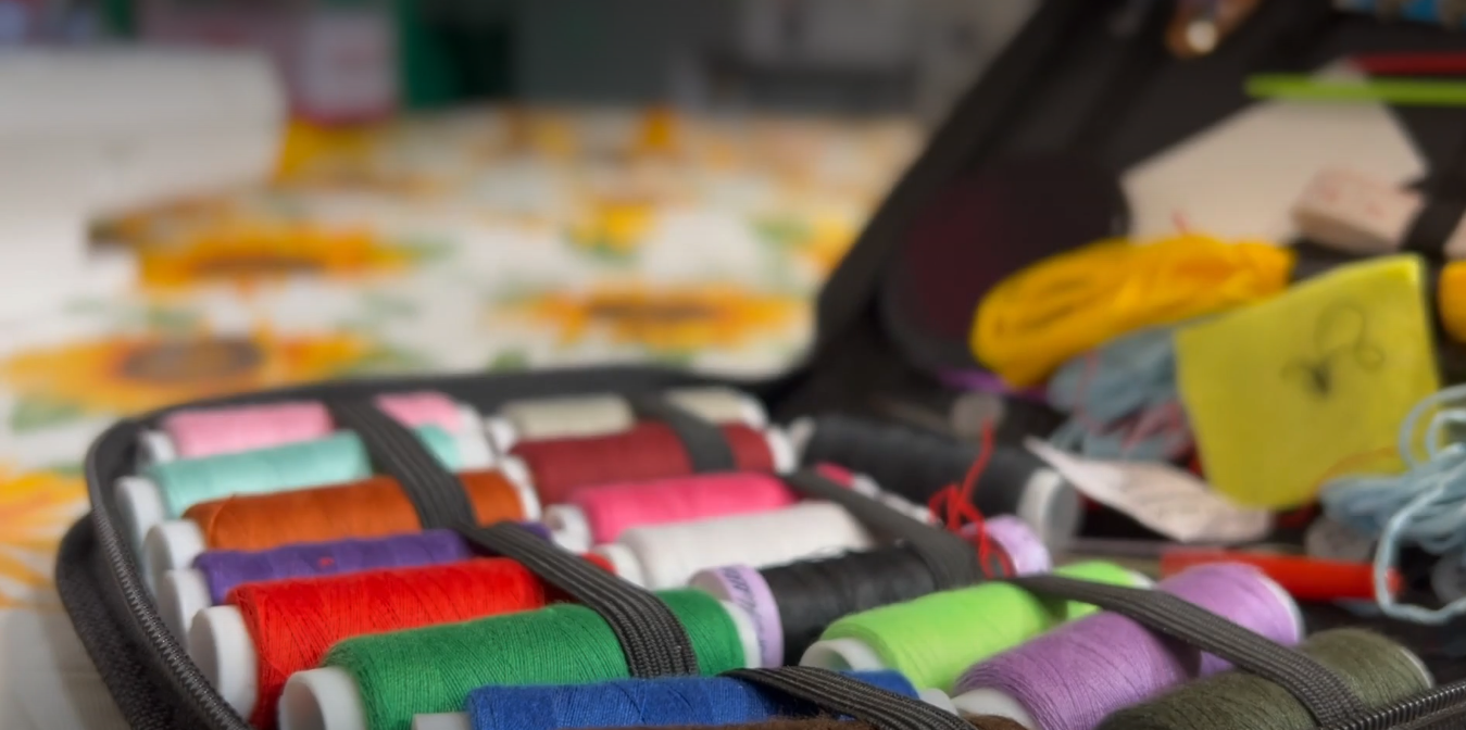 Picture of sewing Materials used at MCSP.